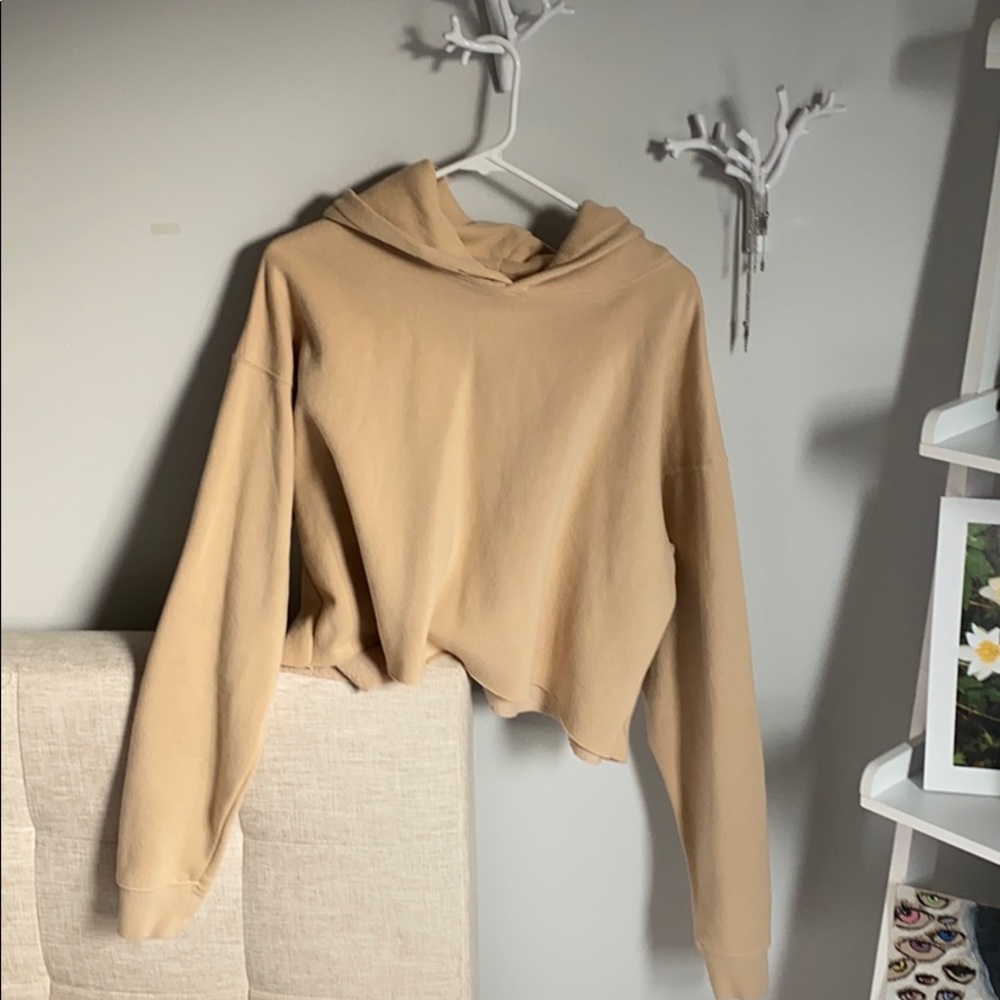 Urban Outfitters Nude Cropped Sweatshirt